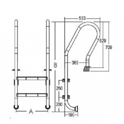 Hovuz üçün meylli piləkən Aqua  L-307 